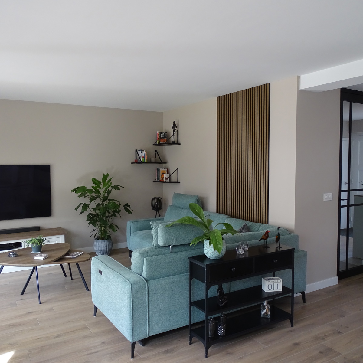 Eindresultaat van verbouwing woonkamer